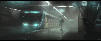 Subway Station Loukas Panagioths On Artstation At Https Www Artstation Com Artwork A995rn Science Fiction Art Painting Artwork