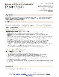 Sales Administrative Assistant Resume Samples Qwikresume