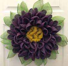 Dahlia Flower Wreath Customize Your Own By Julieswreathboutique Wianek Wience Diy