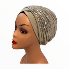 Sequin Fashion Turban Hat