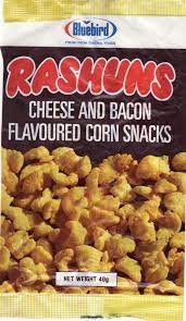 1980s Bluebird Rashuns Snacks Packet New Zealand General Foods Snacks Food