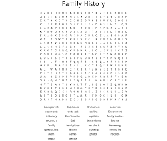 Genealogy Word Search Wordmint