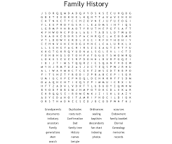 genealogy word search wordmint