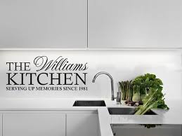 personalised family kitchen wall art