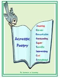 Acrostic Poetry Acrostic Poetry Acrostic Simple Poems