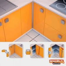 Rinconera para cocina con 3 estantes que aumentará la capacidad de almacenamiento de tu encimera y es perfecta para colocar los botes de especias, temporizador, salsas, etc. Mueble Bajo Rinconera En L Para Cocina En Kit Completo
