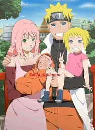 Naruto Uzumaki Sakura Haruno And Their Kids Cute Love Naruto Anime Naruto Narusaku