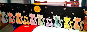 kedi sanat etkinligi sanat beyaz boya renkler