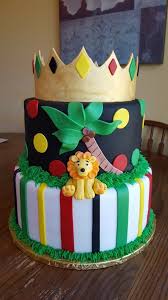 1 Year Old Boy 1st Birthday Cake For Baby Boy Prince Lion Prince Jamaican Color Inspired Baby Shower Cake Baby Shower Cakes Cupcake Birthday Cake Prince Baby Shower