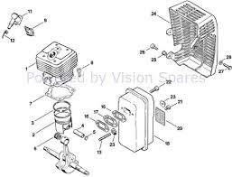 Stihl Ts 350 Ave Disc Cutter Ts 350 Ave Parts Diagram B Cylinder