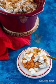 Pioneer woman's sweet potato casseroleour family loved this side dish/dessert at thanksgiving. Crock Pot Sweet Potato Casserole Love From The Oven
