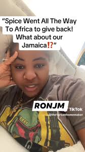 Spice went all the way to Africa to give back . What about Jamaica ⁉️