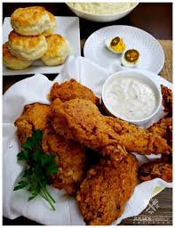 Dip chicken in barbecue sauce to coat, and dredge in onion mixture, gently pressing. Traditional Southern Fried Chicken Recipe Julias Simply Southern
