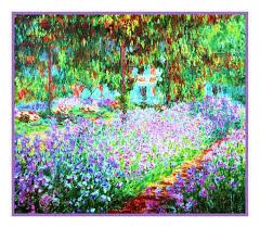 Standard and large print available. Impressionist Artist Monet S Garden At Giverny Counted Cross Stitch Pattern 736902925072 Ebay