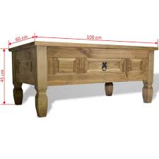 Mexican pine coffee table used once so in excellent condition. Coffee Table Mexican Pine Corona Range 100x60x45 Cm