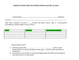 May 15 2020 21:17, started by t1000android , mar 26 2020 17 si asta in suceava, județul ala mirific ce are cazuri aproape cât toate celelalte județe din moldova. Acte Necesare È™i Model De Cerere Pentru PÄƒrinÈ›ii Care SolicitÄƒ Zile Libere La Inchiderea È™colilor Observatorul Prahovean