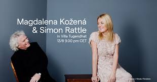 Her musical style is mainly considered latina, clásica, opera, choral, classical performance and harpsichord. Magdalena And Simon Rattle In Villa Tugendhat Magdalena Kozena