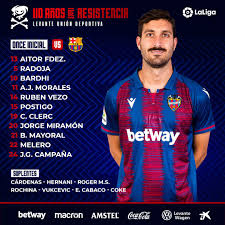Everything you wanted to know, including current squad details, league position, club address plus much more. Levante Ud On Twitter Starting Xi For Levantebarca