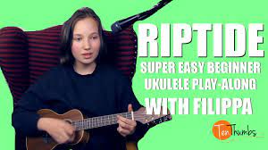 If you want to play along with the record you'll need to drop a capo on at fret 1. Riptide Super Easy Beginner Ukulele Play Along With Chords Lyrics Strum Pattern Youtube