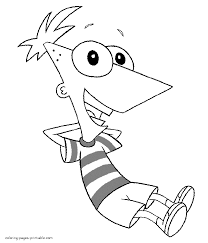 Select one of 1000 printable coloring pages of the category cartoons. Phineas And Ferb Coloring Book Coloring Pages Printable Com