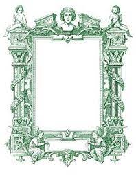 Frontespizio Francese Per Libro Stencil Stampabili Decorazioni Ornamentali Cornici