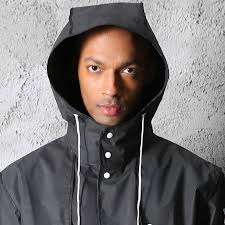 Impermeable negro para hombre con patrón EVA Alan Walker