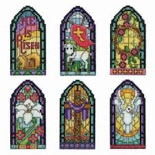 Beauty and the beast princess belle 004 modern easy cross stitch pattern counted needle craft cross stitch. Design Works Stained Glass Easter Window Ornaments Counted Cross Stitch Kit Stain Glass Cross Cross Stitch Cross Stitch Kits