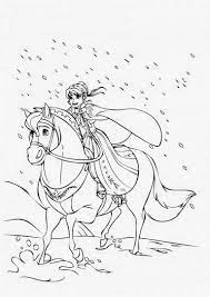 Dibujo De Anna A Caballo Anna Dulce Y Timida Cabalgando Entre La Nieve Dibujos De Frozen Dibujos De Globos Dibujos
