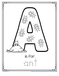 Free A Is For Ant Alphabet Letter Printable Alphabet Preschoolletters Antprintable Preschool Learning Activities Preschool Theme Activities Letter A Crafts