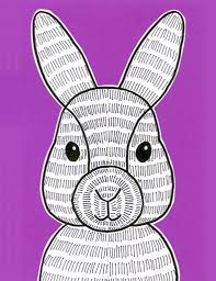 Bunny face miffy bunny head modern bunny bunnies sateen duvet cover by roostery. How To Draw A Bunny Face Art Projects For Kids