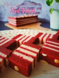 Kek lapis red velvet cheese cik ungu. Resepi Kek Lapis Red Velvet Cheese Bakar