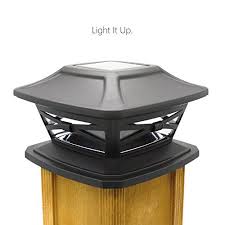 Their waterproof standard is ip45, so our solar lamp works normally. Davinci Flexfit Solar Post Cap Lights Outdoor Lighting For 4x4 5x5 And 6x6 Wooden Posts Bright Warm White Leds Farmhouse Goals
