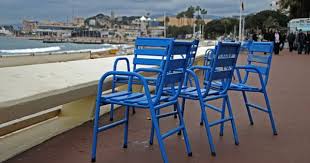 Famous Blue Chairs On Boulevard De La Croisette Cannes Cannes La Croisette Hotel Barriere