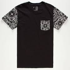 Blue Crown Bandana Pocket Tee 237269100 Solid Stripe Tees
