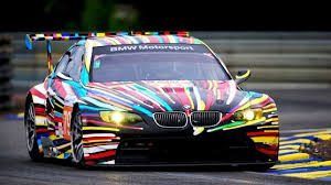 Bmw M 3 Gt 2 79 Paint By Jeff Koons Le Mans 2010 Bmw M3 Bmw Cars Bmw