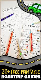 Use this road trip scavenger hunt free printable as a fun car game to keep everyone entertained. Free 20 Printable Roadtrip Games