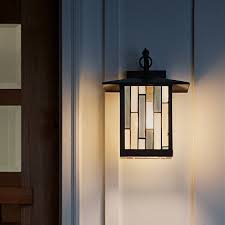 Outdoor sconce lighting can be placed flanking the front door and also the garage doors, as well as anywhere else you will use your outdoor space like the deck or patio area. River Of Goods Outdoor Wall Lighting Target