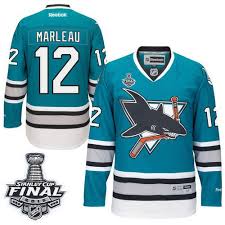 The sharks quickly are approaching 30 years of existence, and still have yet to retire their first jersey number. Mens Reebok San Jose Sharks 12 Patrick Marleau Authentic Teal Green 25th Anniversary 2016 Stanley Cup