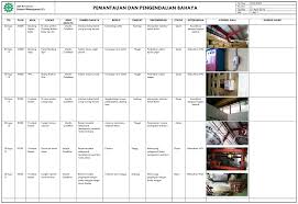 Formulir Pemantauan Dan Pengendalian Bahaya K3 Di Tempat Kerja Ahli K3 Umum Pendidikan Tempat Kesehatan