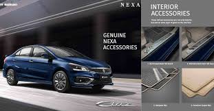 Together, the styling elements in the exterior styling kit give your vehicle a more expressive design. 2018 Maruti Suzuki Ciaz Accessories Brochure Reveals All The Customisation Options