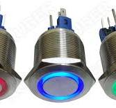 Illuminated Metal Pushbutton Switch, Maintained/Momentary ...