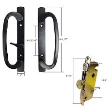 How to replace a sliding glass door latch. Stb Sliding Glass Patio Door Handle Kit With Mortise Lock Black Non Keyed Walmart Com Walmart Com