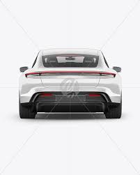Download Electric Sport Car Mockup Back View In Vehicle Mockups On Yellow Images Object Mockups PSD Mockup Templates