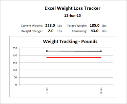 Weight Loss Chart Template 8 Free Sample Example Format