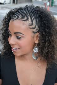Keke palmer's braids start as cornrows in the front, then cascade down her back to flow freely. Ae5bc7fd576173b91684b632f82a96b8 Braids And Curls For Black Women Half Braided Hairstyles For Black Women Splash Tours