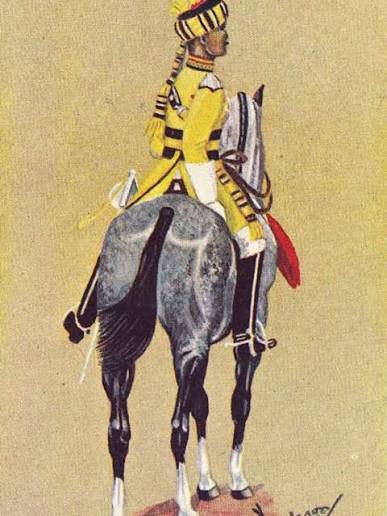 Skinner's Horse – the legendary "Yellow Boys" – raised by Colonel James Skinner in 1803 at Hansi, Haryana, as an irregular cavalry regiment for the East India Company. Nicknamed for their distinctive