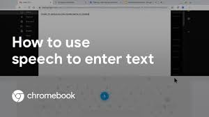 How To Use Speech To Enter Text On Your Chromebook Youtube