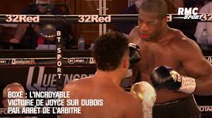 Un championnat du monde de boxe superwelters le 11 juin 2021. Boxe L Incroyable Victoire De Joyce Sur Dubois Par Arret De L Arbitre A La 10e Reprise