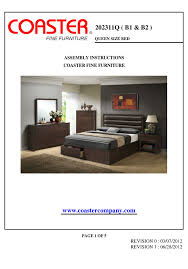 Coaster furniture has been in business for over 20 years. Coaster Company Furniture Assembly Instructions