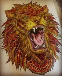 Coloured By Sheree Weissel I Ve Been House Bound With A Bad Back So Colouring Has Been My Sanity The Last Few Days Heres My Li Colorful Art Animal Art Color